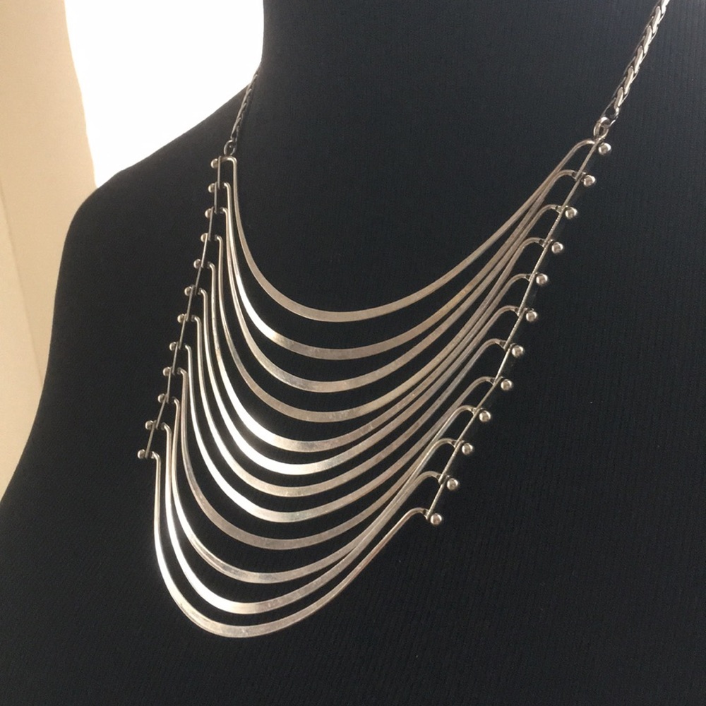 Lucky Brand Silver Multi-Layered Necklace